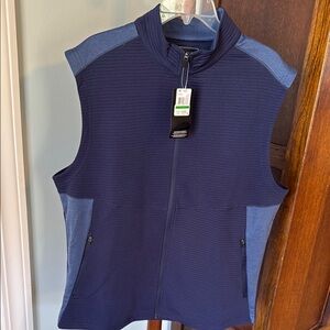 Men's PGA TOUR Navy and Blue Sleeveless Vest size Large